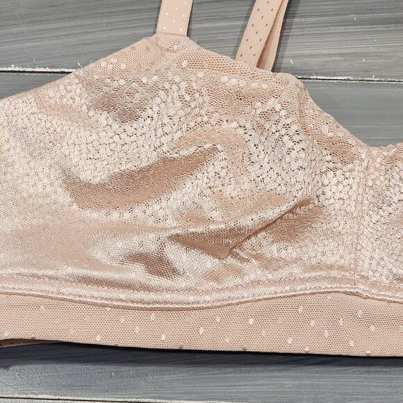 Wacoal Bra 34C Back Appeal Wire-Free Bra 852303 Sand Beige - Picture 3 of 7